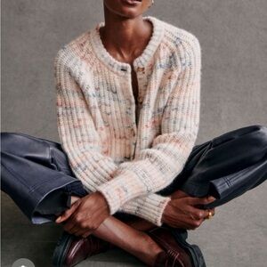 Sezane Pierre Cardigan Blue Multicoloured - Size S